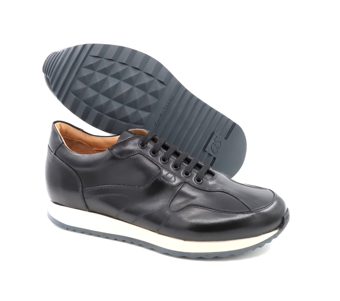Leather Sneakers - Cole Anil Black Shadow